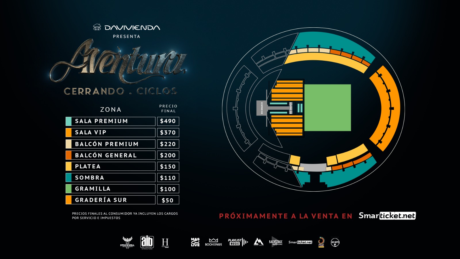 VIERNES 14 DE JUNIO INICIA LA PREVENTA DE ENTRADAS PARA EL CONCIERTO DE AVENTURA EN COSTA RICA